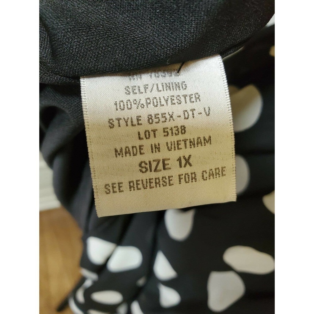 Olivia Matthews Women's Dress size 1X Polka Dot - Picture 8 of 10